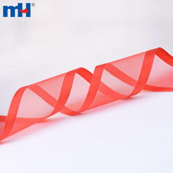 1-1/2" Nylon-Organzaband mit Satinkante
