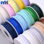 1 inch polyester fringe ribbon with satin trim for hair ties