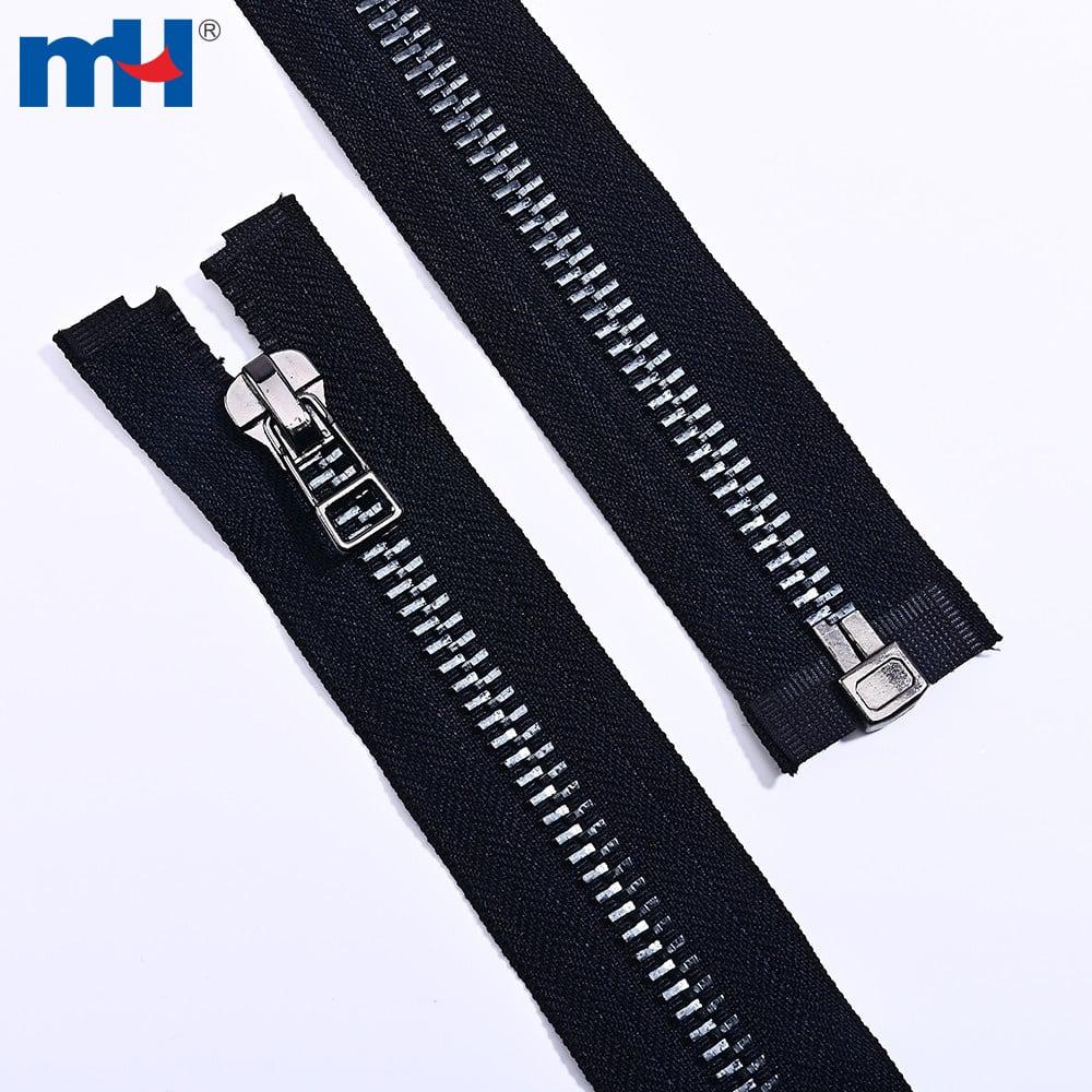 Fornitore di cerniere in ottone aperte con denti in nichel nero n. 10