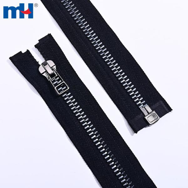 Fornitore di cerniere in ottone aperte con denti in nichel nero n. 10