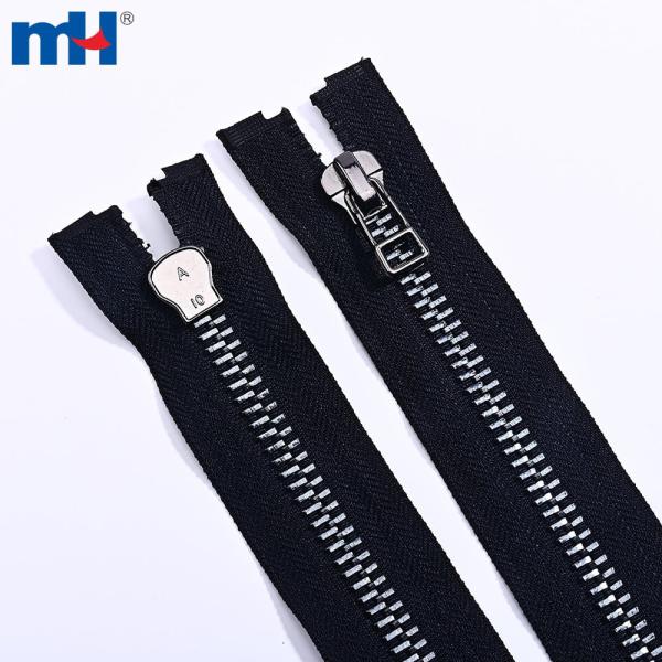 Fornitore di cerniere in ottone aperte con denti in nichel nero n. 10