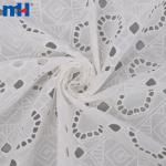 Tessuto ricamato 100% cotone