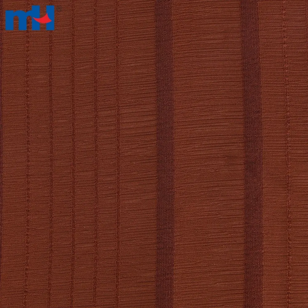 Tissu en soie froissée tissé 100 % polyester