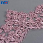 Enfeites personalizáveis ​​de lantejoulas e rendas peroladas para vestidos de noiva