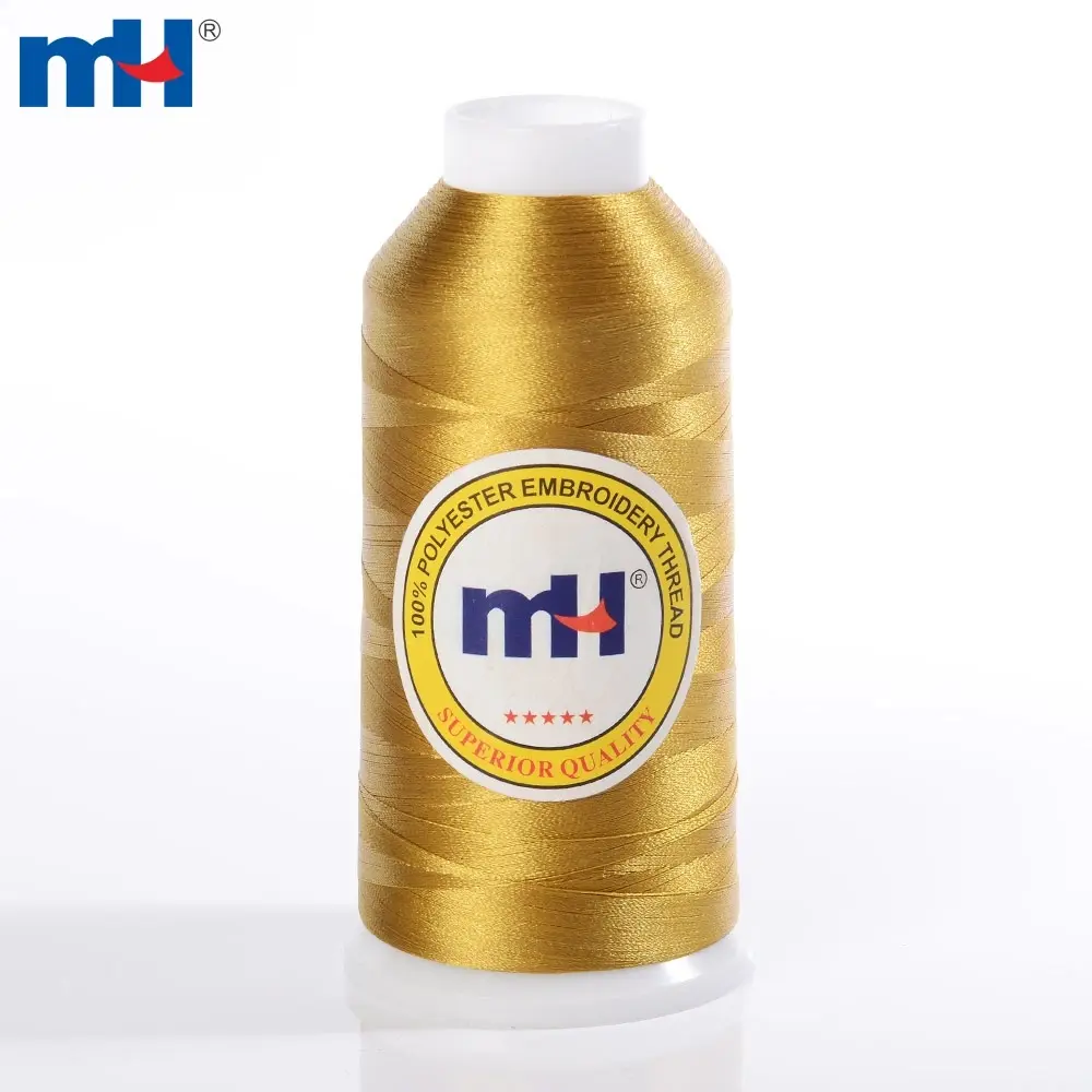120D/2 Polyester-Stickgarn in Gold zum Sticken