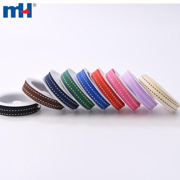 12mm Saddle Stitch Grosgrain Ribbon