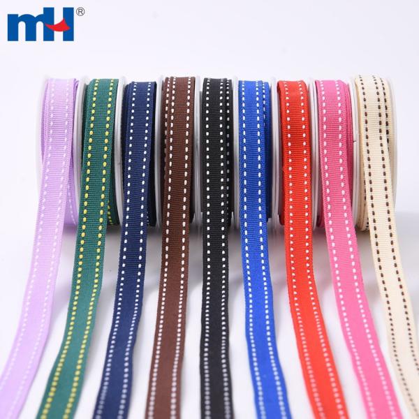 12mm السرج غرزة Grosgrain الشريط
