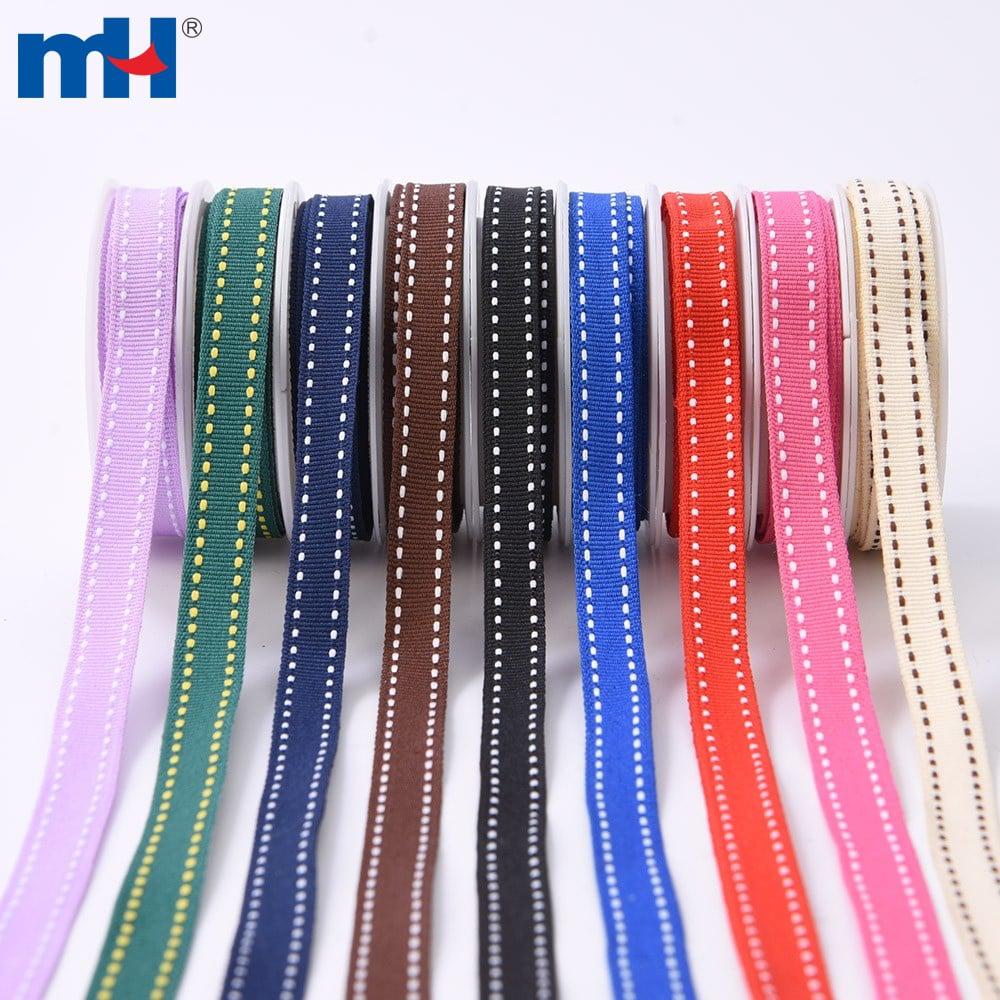 12mm Saddle Stitch Grosgrain Ribbon
