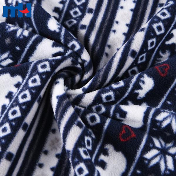 150 g bedruckter FDY-Polarfleece-Stoff (100D/144F) – individuell in großen Mengen