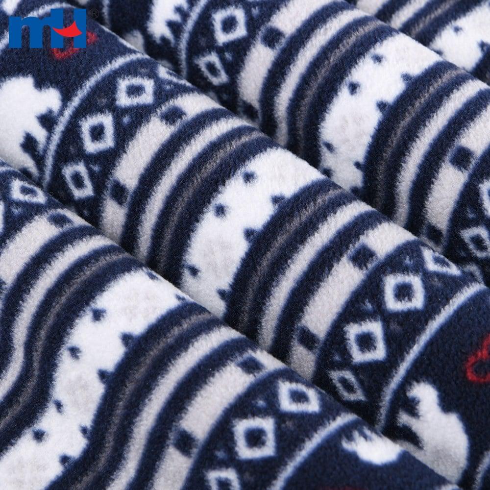 150 g bedruckter FDY-Polarfleece-Stoff (100D/144F) – individuell in großen Mengen