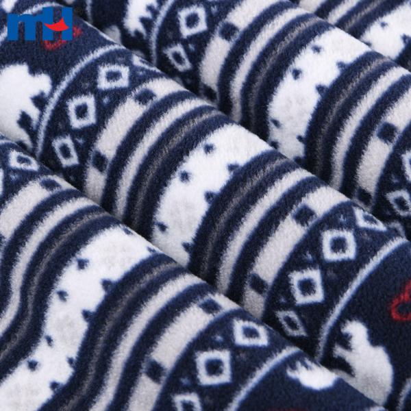 150 g bedruckter FDY-Polarfleece-Stoff (100D/144F) – individuell in großen Mengen