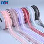 Satin and nylon organza ribbon