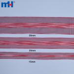 Satin and nylon organza ribbon