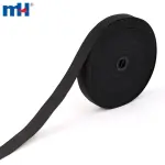 20 mm qora polyester lateks trikotaj elastik tasma