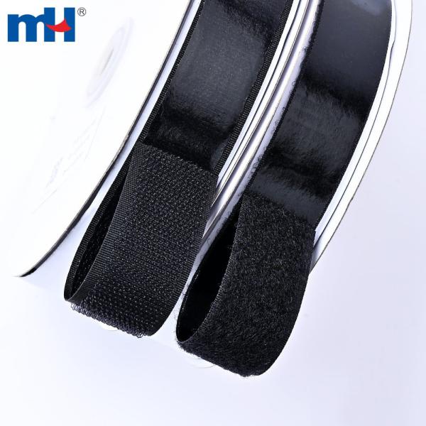 Self-adhesive hook and loop tape