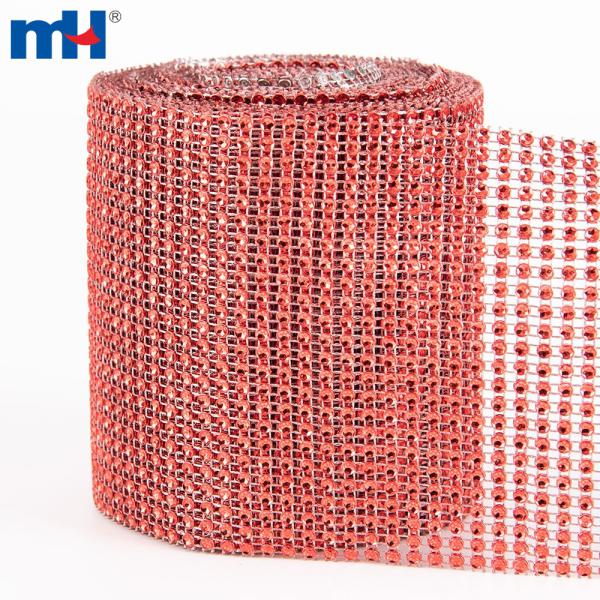 Catena in plastica con strass in cristallo