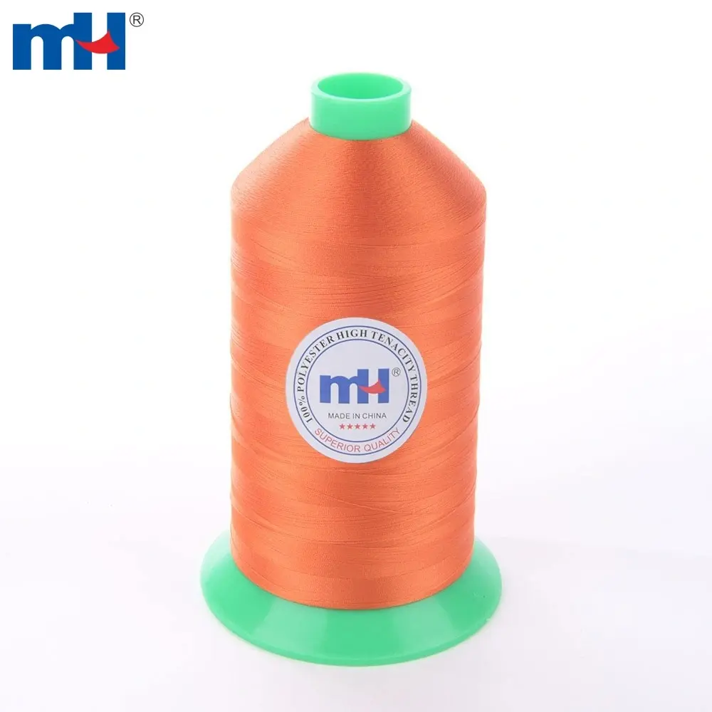 Deri dikişi için yüksek mukavemetli 250D/3 polyester dikiş ipliği