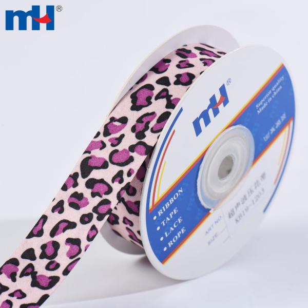 25 mm leopar desenli polyester şerit