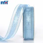 Ruban transparent jacquard 25 mm