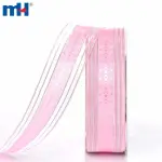 Ruban transparent jacquard 25 mm