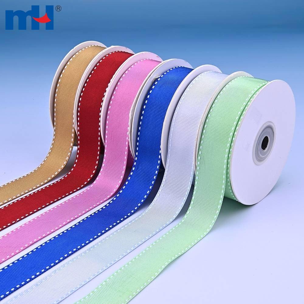 Cinta de nailon grosgrain de 1 pulgada al por mayor con borde cosido