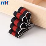 25 mm gestreiftes grobes Seidenband für Hüte