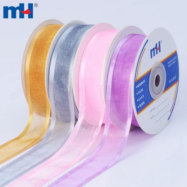 25 mm saten qirrali organza lenta - OEM va ODM