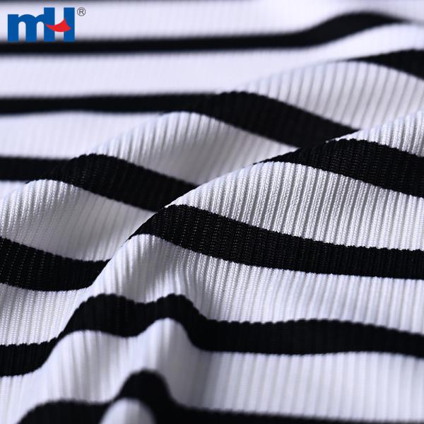 Fornitore di tessuti per biancheria intima a costine elasticizzati stampati