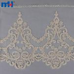 Borda de renda elegante de 30 cm para designs luxuosos e de noiva