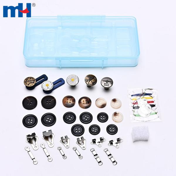 Ensemble de boutons de jeans 36 pièces