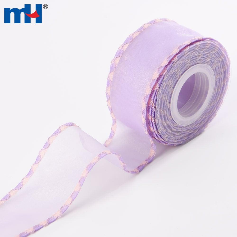 Ruban de bord tissé transparent de 38 mm pour cheveux