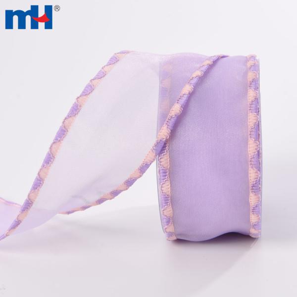 Ruban de bord tissé transparent de 38 mm pour cheveux