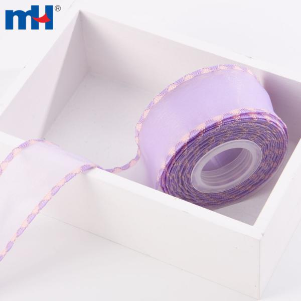 Ruban de bord tissé transparent de 38 mm pour cheveux