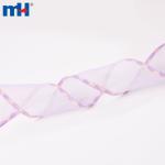 Ruban de bord tissé transparent de 38 mm pour cheveux