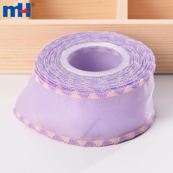 Ruban de bord tissé transparent de 38 mm pour cheveux