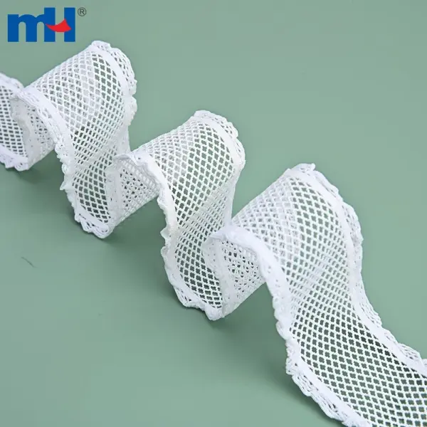 Elastic woven band made of nylon and spandex