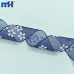 Nastri in organza con stampa floreale