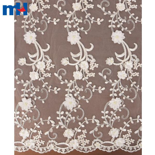 Tissu en dentelle maille de haute qualité