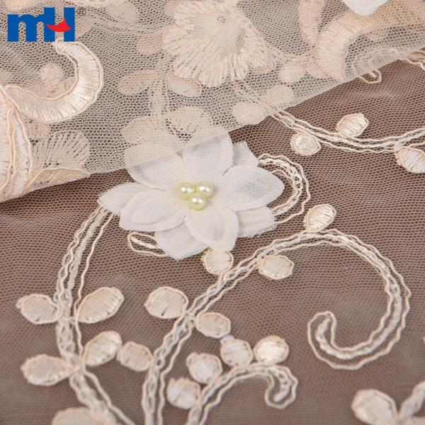 Tissu en dentelle maille de haute qualité