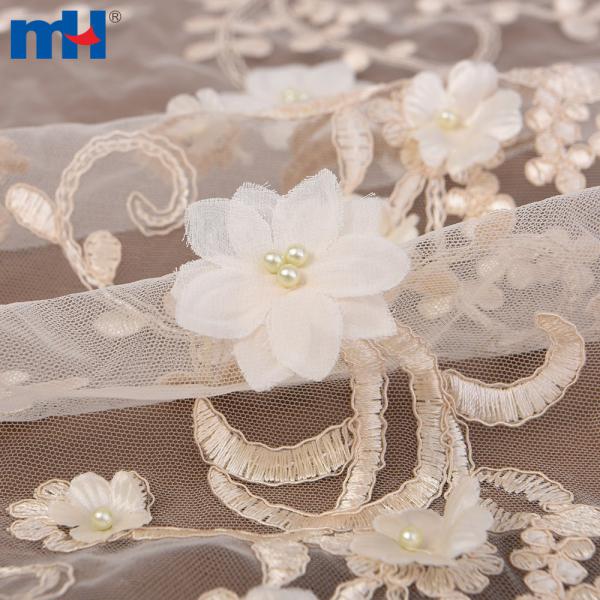 Tissu en dentelle maille de haute qualité