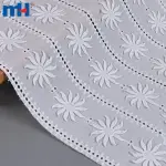 3D-bestickte Baumwollspitze