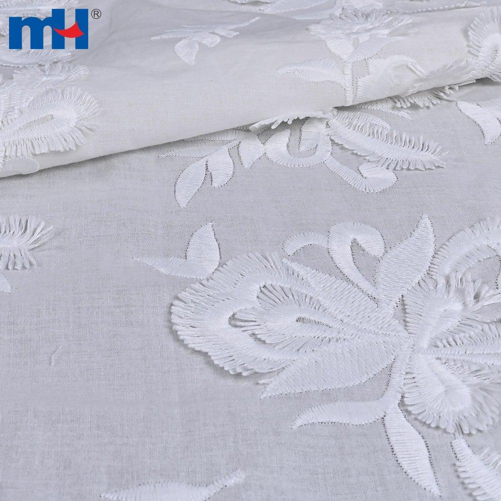 3D embroidered cotton lace