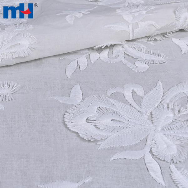 3D embroidered cotton lace