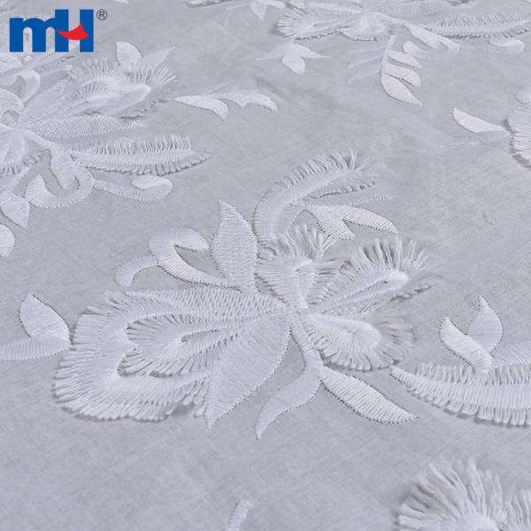 3D embroidered cotton lace