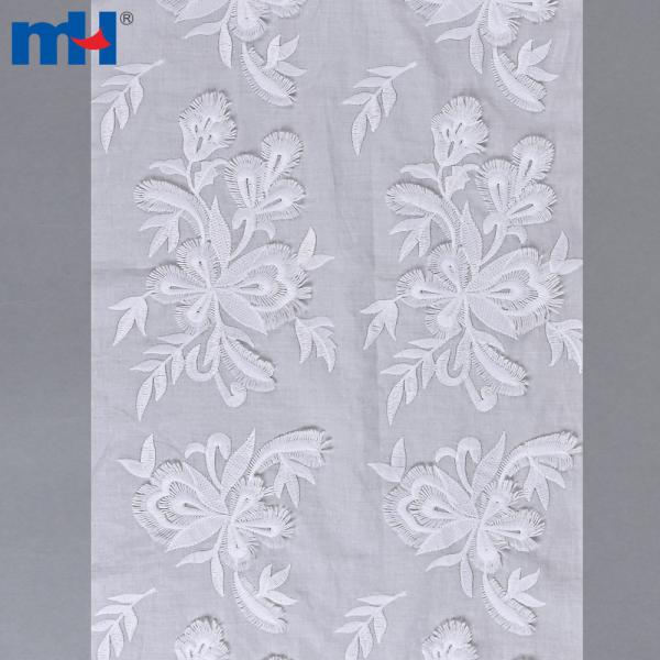 3D embroidered cotton lace