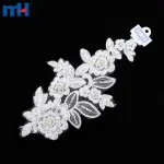 Beaded lace applique