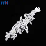 Beaded lace applique