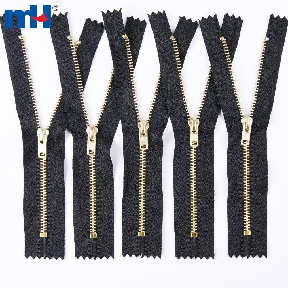 #4 Cremallera metálica de latón de 4yg para jeans