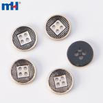 UV coated resin button