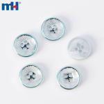 UV coated resin button